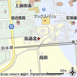 秋田県秋田市河辺松渕街道北10周辺の地図