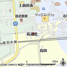 秋田県秋田市河辺松渕街道北15周辺の地図