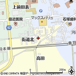 秋田県秋田市河辺松渕街道北10-5周辺の地図