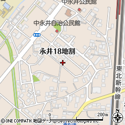 岩手県盛岡市永井１８地割周辺の地図