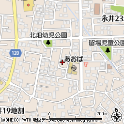 岩手県盛岡市永井２０地割17-111周辺の地図