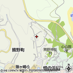 岩手県宮古市熊野町周辺の地図