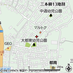岩手県盛岡市三本柳周辺の地図