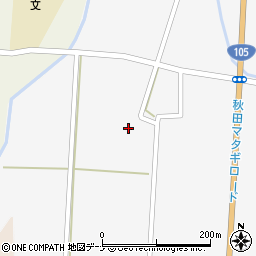 秋田県仙北市西木町上荒井田屋177周辺の地図
