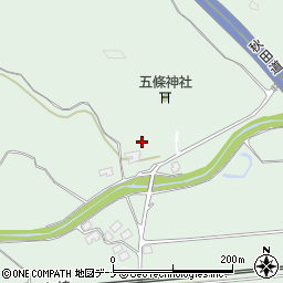 秋田県秋田市河辺北野田高屋（薬師沢）周辺の地図
