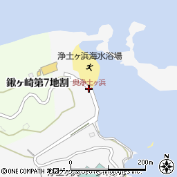 奥浄土ヶ浜周辺の地図
