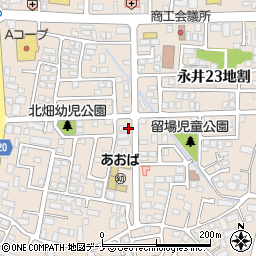 岩手県盛岡市永井２０地割17-79周辺の地図