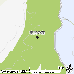 市民の森周辺の地図