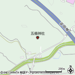 五條神社周辺の地図