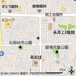岩手県盛岡市永井２０地割17-62周辺の地図