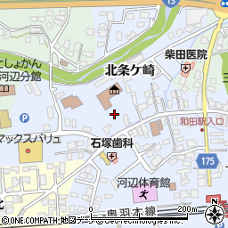 秋田県秋田市河辺和田（北条ケ崎）周辺の地図