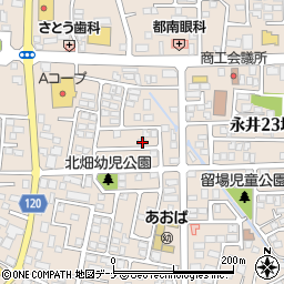 岩手県盛岡市永井２０地割17-41周辺の地図