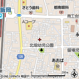 岩手県盛岡市永井２０地割17-36周辺の地図