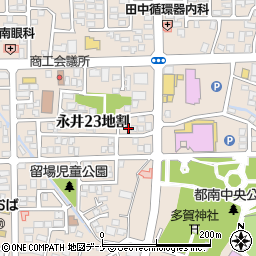 岩手県盛岡市永井２３地割32-22周辺の地図