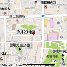 岩手県盛岡市永井２３地割32-21周辺の地図