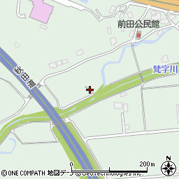 梵字川周辺の地図