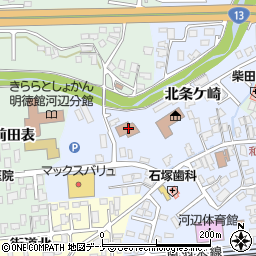 秋田南消防署河辺分署周辺の地図