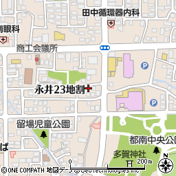 岩手県盛岡市永井２３地割32-19周辺の地図