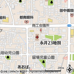 盛岡市役所　コミュニティ施設・永井地域交流活性化センター周辺の地図