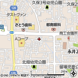岩手県盛岡市永井２０地割17-8周辺の地図