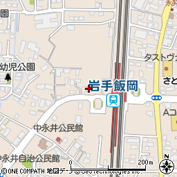 岩手県盛岡市永井１７地割周辺の地図