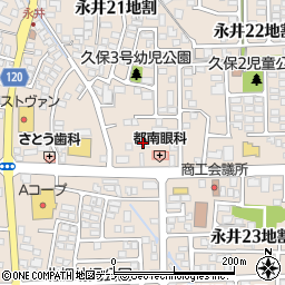 岩手県盛岡市永井２３地割7-58周辺の地図