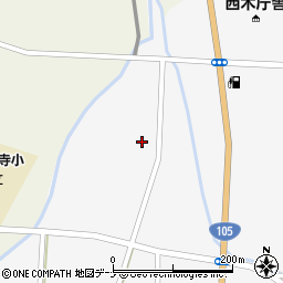 秋田県仙北市西木町上荒井田屋96周辺の地図
