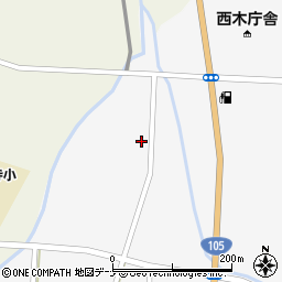 秋田県仙北市西木町上荒井田屋96-3周辺の地図