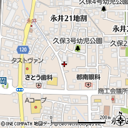 岩手県盛岡市永井２３地割5-1周辺の地図