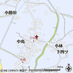 秋田県秋田市豊岩豊巻中島周辺の地図