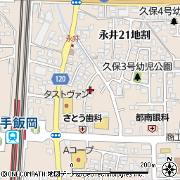 岩手県盛岡市永井２０地割1周辺の地図