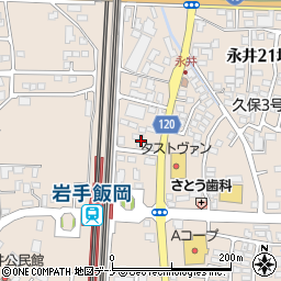 岩手県盛岡市永井１７地割25周辺の地図