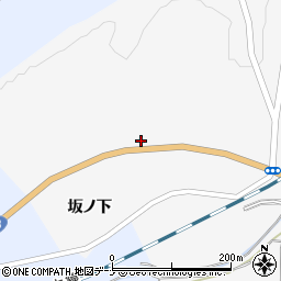 秋田県秋田市河辺神内坂ノ下周辺の地図