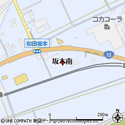 秋田県秋田市河辺和田坂本南周辺の地図