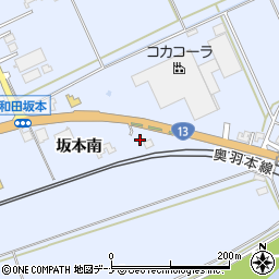 秋田県秋田市河辺和田坂本南258周辺の地図