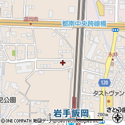 岩手県盛岡市永井１７地割10-10周辺の地図