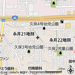 岩手県盛岡市永井２１地割10周辺の地図