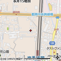 岩手県盛岡市永井１７地割11-34周辺の地図