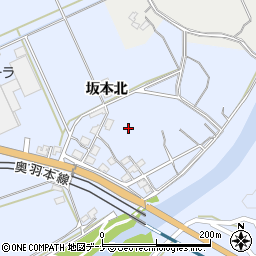 秋田県秋田市河辺和田（坂本北）周辺の地図