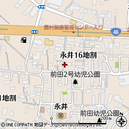 岩手県盛岡市永井周辺の地図