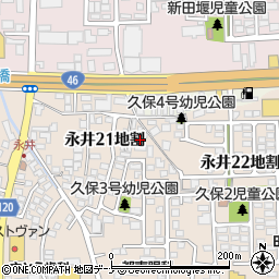 岩手県盛岡市永井２１地割11周辺の地図