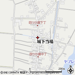 秋田県秋田市四ツ小屋（城下当場）周辺の地図