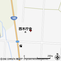 西木町観光協会周辺の地図