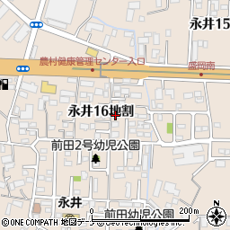 岩手県盛岡市永井１６地割周辺の地図