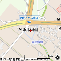 岩手県盛岡市永井１地割周辺の地図