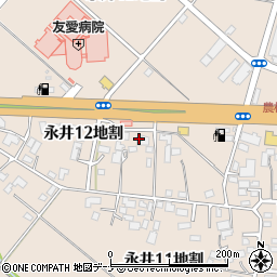 岩手県盛岡市永井１２地割周辺の地図