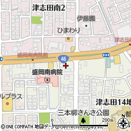 ファミリーマート岩手盛岡都南店周辺の地図