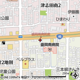 株式会社日本ハウスホールディングス　盛岡支店日報展示場周辺の地図