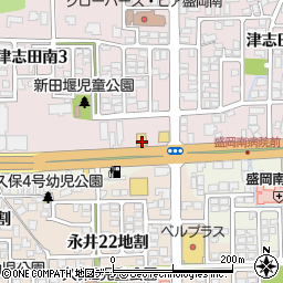 ガスト　盛岡津志田店周辺の地図