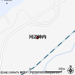 秋田県秋田市河辺神内周辺の地図